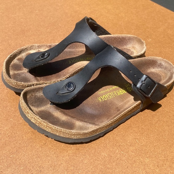Birkenstock Shoes - Birkenstocks Black Thong Sandal US Women’s size 8.5